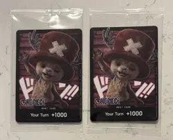 2x Bandai One Piece Netflix Don!! Promo Card Tony Tony Chopper SEALED - Image 1