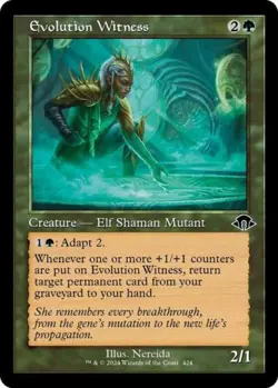 Evolution Witness (Retro Frame) -Foil Light Play MTG Modern Horizons 3 - Image 1
