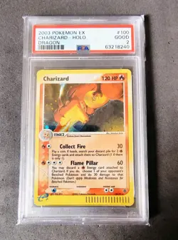 Charizard EX Dragon Secret Rare Holo Pokemon Card 2003 100/97 PSA 2 - Image 1