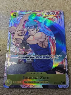 One Piece Card Game Roronoa Zoro SR Alt Art OP15-113 Adventure on KAMI's Island! - Image 1