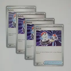 Switch 194/198 x4 Playset 4x Trainer Pokemon S&V Base Set SVI - 4 Card Set - Image 1