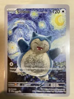 Snorlax With The Starry Night - Van Gogh X Pokemon - Custom Card - Image 1