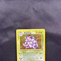 Nidoking 11/102 Base Unlimited Rare Holo Pokemon Card WOTC 1999 MP - Image 3