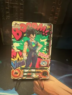 NM Vegeta BOOOM Holo UGM1-SCP3 Japanese Dragon Ball Heroes Card - Image 1