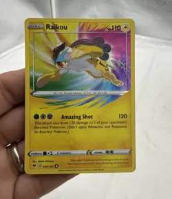 Pokemon Card TCG - Raikou 050/185 Amazing Rare Vivid Voltage Near Mint - Image 1
