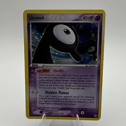Pokemon Unown (R) R/28 Unseen Forces Holo Rare Basic Card 60HP 2005 - Image 1