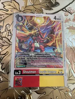 Digimon Card Game Shoutmon + Dorulu Cannon P-152 Promo - Image 1