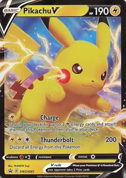 Pikachu V - Holo Promo SWSH: Sword & Shield Promo Cards SWSH061 LP - Image 1