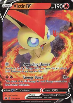 Victini V Holofoil Promo SWSH: Sword & Shield Promo Cards SWSH104 LP - Image 1