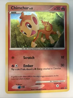 Chimchar - DP02 - Pokemon Diamond & Pearl Promo Holo Card LP - Image 1
