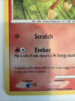 Chimchar - DP02 - Pokemon Diamond & Pearl Promo Holo Card LP - Image 5