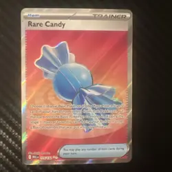 Pokemon TCG Rare Candy Trainer-Item Full Art Holo MEGA 175/185 Card - Image 1