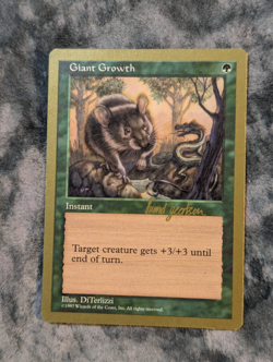 Giant Growth Magic The Gathering MTG Gold Border Championship Seattle Aug 1997 - Image 1