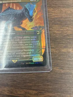 2023 MTG Magic the Gathering Jurassic World Collection #11 Grim Giganotosaurus - Image 4