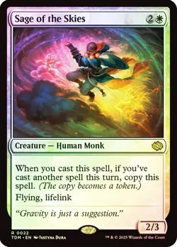 Sage of the Skies NM RARE Foil Tarkir: Dragonstorm [TDM] MTG #0022 Near Mint - Image 1