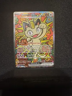Pokemon TCG Meowth ex 121/088 Special Illustration Rare Perfect Order - Image 1