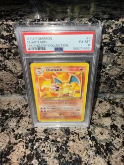 Pokemon Charizard 3/110 Legendary Non Holo Rare PSA 6 EX - MT - Image 1