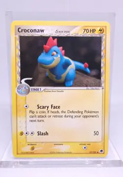 Pokemon Croconaw 27/101 Dragon Frontiers Damaged - Image 1