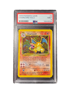 Pokemon TCG Charizard 4/102 Base Set Holo Rare PSA 9 English 1999 - Image 1