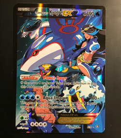 Team Aqua's Kyogre EX 6/34 Pokemon Double Crisis - LP - Image 1