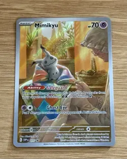 Pokemon TCG Scarlet & Violet Mimikyu SVP 075 Black Star Promo Full Art NM! - Image 1