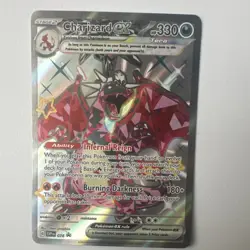 Pokemon TCG Charizard ex Black Star Promo Holo Full Art SVP 074 SV Black Star - Image 1