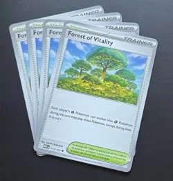 4x Forest of Vitality 117/132 ME01: Mega Evolution Pokemon TCG Playset NM - Image 1