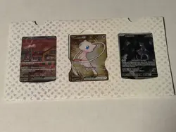 Pokemon 151 UPC Promo Set: Metal Mew 205, Sealed Mew 053 & Mewtwo 052 - Image 1