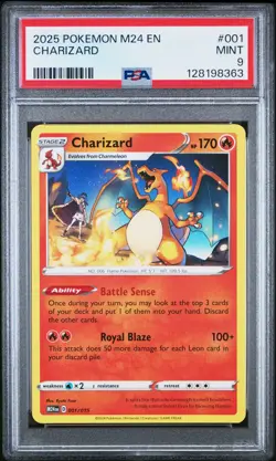 2025 POKEMON M24 EN-MCDONALD'S COLL #001 CHARIZARD PSA 9 - Image 1