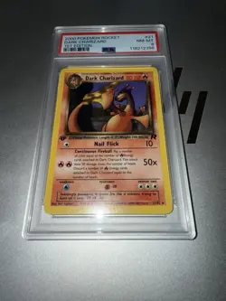 Pokemon Team Rocket Dark Charizard 1st Edition 21/82 PSA 8 Rare non-holo - Image 1