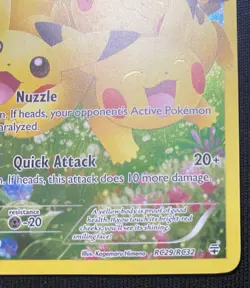 Pokemon Pikachu Full Art Ultra Rare Holo RC29/RC32 Generations Radiant - Image 4