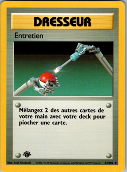 1999 Pokemon WOTC - Maintenance (Entretien) FRENCH Base Set 83/102 1st Edition - Image 1