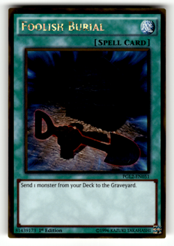 Foolish Burial PGL2-EN051 1st Edition Gold Rare Premium Gold: Return of the Blin - Image 1