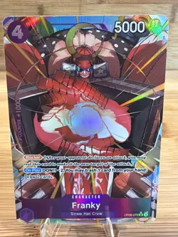 Franky OP09-072 Alt Art Holo - One Piece TCG English SR SUPER RARE HOLO - Image 1