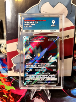 ACE 9 Weavile GX 183/173 - Tag Team GX: All Stars Pokemon TCG Card - Image 1