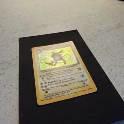Raichu 14/102 Pokemon Card TCG Base Set Unlimited Holo Rare - Image 4