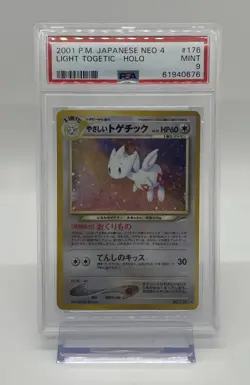 Light Togetic Holo #176 Japanese Neo Pokemon Card PSA 9 - Image 1