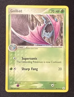 Golbat 36/101 2004 EX Hidden Legends Pokemon Card Non Holo Uncommon - NM - Image 1