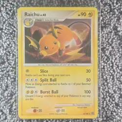 The Pokemon Company Raichu Stage 1 holo Rare 8/100 2008 90 HP Pokemon TCG Card - Image 1