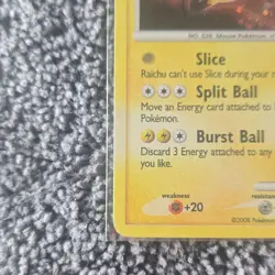 The Pokemon Company Raichu Stage 1 holo Rare 8/100 2008 90 HP Pokemon TCG Card - Image 5