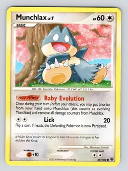 x1 Munchlax 68/100 Majestic Dawn Pokemon Card - Image 5