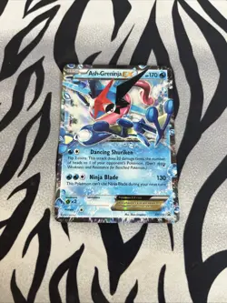Pokemon EX XY133 Ash-Greninja Black Star Promo Holo Card LP/MP Condition - Image 1