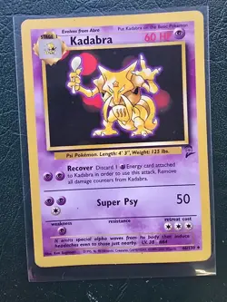 Kadabra 046/130 Base Set 2 Uncommon Normal LP/MP Pokemon TCG - Image 1