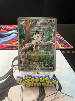 Pokemon Meowth 106/094 Me02: Phantasmal Flames Illustration Rare Holo English - Image 1