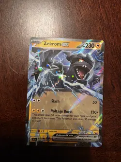 Pokemon TCG Zekrom EX Holo Card 034/086 Black Bolt Double Rare Nm - Image 1