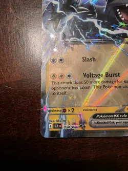 Pokemon TCG Zekrom EX Holo Card 034/086 Black Bolt Double Rare Nm - Image 5