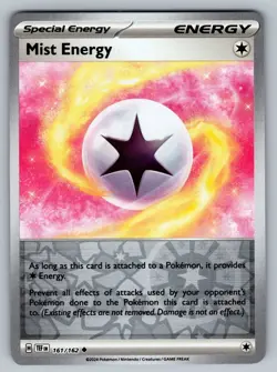 2024 Pokemon Temporal Forces Mist Energy 161/162 Reverse Holo - Image 1