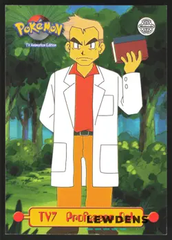 Professor Oak TV7 - Pokemon Topps Series 1 Puzzle Top Right - TV Animation UK 2 - Image 1