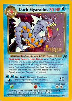 Pokemon TCG - Dark Gyarados - 8/82 - Holo - Prerelease Promo [Lightly Played] - Image 1