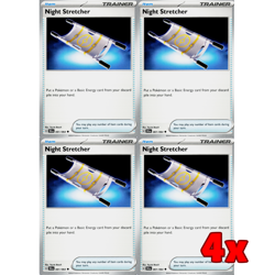 Pokemon TCG 4x Night Stretcher 061/064 Shrouded Fable Playset NM - Image 1